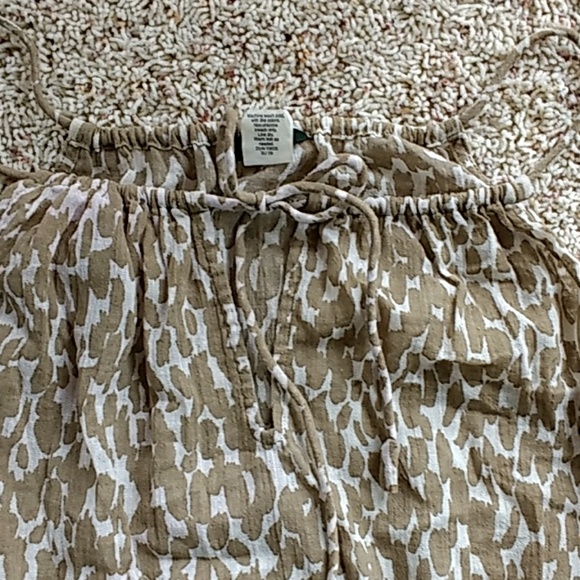 J.Crew printed tank with tie waist Small - Picture 3 of 4